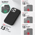 SURPHY Magnetic Case for iPhone 13 Pro, Compatible with MagSafe, Liquid Silicone Phone Case with Microfiber Lining