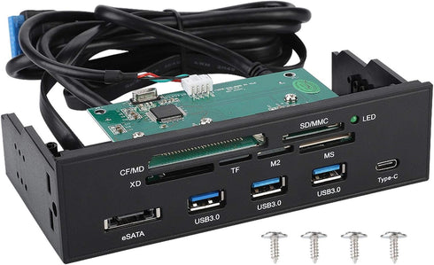 ciciglow Internal Card Reader, 5.25inches USB 3.0 Interface Multifunction Internal Card Reader Dashboard