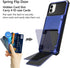 Vofolen Case for iPhone 11 Case Wallet 4-Card Holder ID Slot Flip Door Hidden Pocket Anti-Scratch Dual Layer Hybrid TPU Bumper Armor Protective Hard Shell Back Cover for iPhone 11 6.1 inch Navy