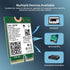 Intel BE200NGW WiFi 7 Wireless Card, Bluetooth 5.4, 5800Mbps M.2/NGFF Network for Windows 10/11, Linux Support