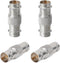 XRDS-RF SDI Connector, 4PCS 75 Ohm BNC Adapter, Female to Female Barrel Connector for HD-SDI/3G-SDI/4K/8K Video