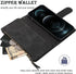 RANYOK Wallet Case for iPhone 11 (6.1 inch), Premium PU Leather Zipper Flip Folio Wallet with RFID Blocking, Magnetic