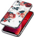Flower Case for iPhone XR (6.1"), Floral Pattern Clear Slim Fit Ultra-Thin Girly Design, Shockproof Protective Hard PC Back with Soft TPU Bumper Phone Cover for Girls and Women | Red Roses