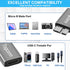 Micro B to USB C 3.1 Adapter (2 Pack), USB Type-C (Female) to Micro B (Male) Connector for Charge & Data Sync