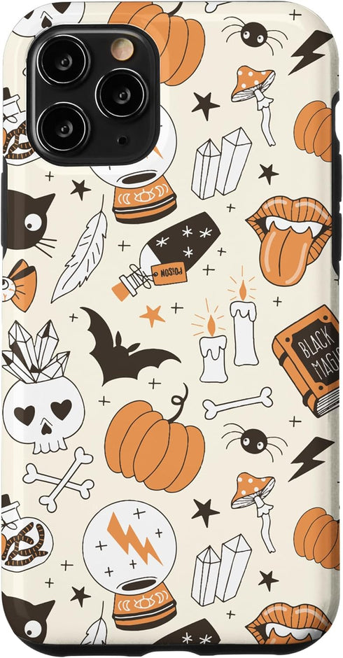 iPhone 11 Pro Case, Vintage Witchy Magical Spiritual Crystals for Halloween 2023