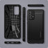 Spigen Rugged Armor Case for Galaxy A52 5G (2021), Matte Black Protective Cover