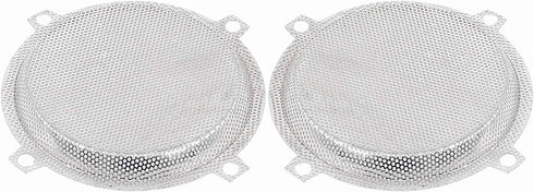 Chrome Batwing Fairings 5.25" Mesh Speaker Grills Cover for Harley Touring Electra Glide Street Glide Ultra Limited 1997-2013