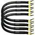 CESS-028L HiFi Premium Speaker Cable Jumpers, 8 Inches, 4 Pack (Large Fork)