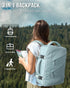 Travel Backpack for Women Men, Waterproof Laptop Backpack, Flight Approved Carry On Bag for 15.6'' Laptop, Lake Blue