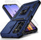 for Samsung Galaxy A15 5G Case with Slide Lens Cover, HD Screen Protector, Military Grade Drop Protection, Navy Blue