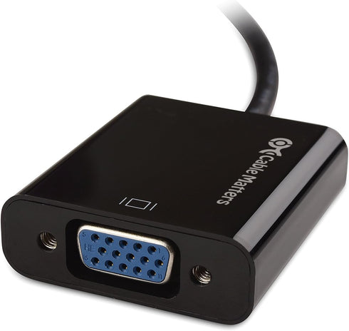 Cable Matters DisplayPort to VGA Adapter, Male to Female, Gold Plated, Black