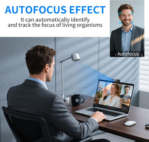 Diccik 4K 24MP Webcam with Microphone, Ultra HD Web Cam for Desktop Computer, Streaming Camera for PC with Auto Light