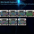 Mini Wireless Keyboard with Touchpad Mouse, 2.4GHz RGB LED Backlit Handheld Remote Control for PC