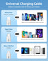 CAFELE Multi Charging Cable, 3 in 1 Retractable Charging Cable with Type C/Micro USB/IP for Phone 14 13 12 11