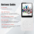 imkavery 128GB MP3 5.2, Player with Bluetooth Portable White Music Player for Kids with Built-in HD Speaker, FM Radio