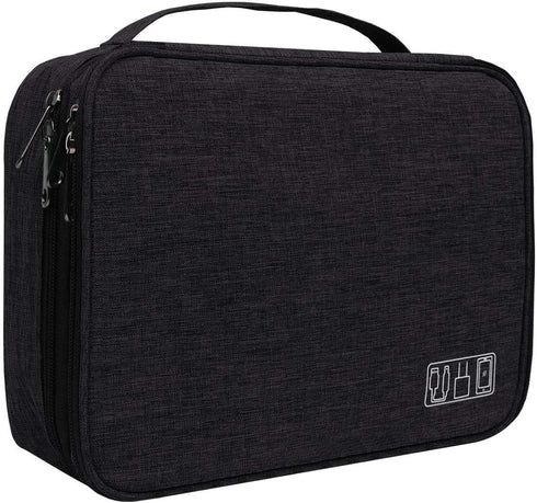 Jelly Comb Electronics Organizer Bag for Travel, Waterproof Cable Storage for Charging Cables, Power Bank, iPad