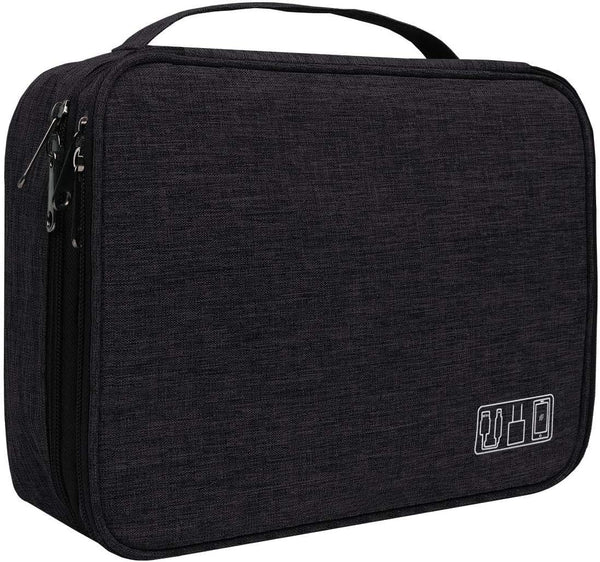 Jelly Comb Electronics Organizer Bag for Travel, Waterproof Cable Storage for Charging Cables, Power Bank, iPad