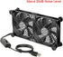 ELUTENG 140mm 3 12V Dual AC USB Computer Fan USB Fans for Cooling Speed Control Computer Fan with AC Plug for Laptop