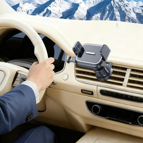 Ywdiml 360 4-7" Car Phone Holder, Rotatable Vehicle Air Vent Mobile Phone Stand with Hook Clip, Hands-Free Automotive