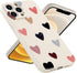 Jmltech Compatible with iPhone 12 Pro Max, Cute Design Soft Silicone Camera Protection Heart Phone Case for Women