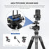 NEEWER Metal Phone Tripod Mount Adapter with Arca QR Base, Cold Shoe, 360° Swivel, Compatible with iPhone 15 Pro