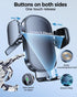 Lekente Wireless Car Charger, 15W Qi Fast Charging Phone Mount, Auto-Clamping Air Vent Holder for iPhone