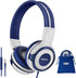 SIMOLIO Kids Headphones - Foldable On-Ear with Microphone, Volume Limited 75dB/85dB/94dB for School, Travel, Grey