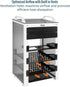 Tecmojo 1U 10" 7.87" Rack Mount Shelf for Server Rack, Deep Vented Cantilever Tray, Metal Shelf for Network Cabinet