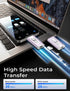 AUAMOZ 256GB 17/16/15/14/13/12/11, (1 Pack-Lavender Mini Dual Interface Flash Drive, Portable Memory Stick Compatible