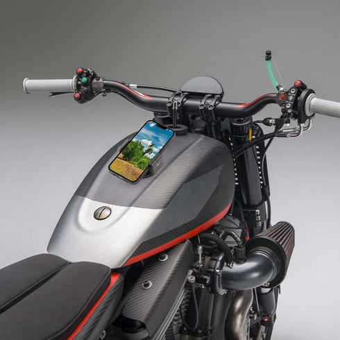 Strong Magnetic Motorcycle Phone Holder, Non-Slip & Anti-Scratch, Compatible with 3.5-7.5" iPhones/Nexus/HTC/LG