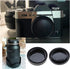 eMagTech 2 Sets Front Body Cap & Rear Lens Cap Cover Kit for Fuji X Mount DSLR Camera X-T4 X-T3 X-T2 X-T1 X-T30 X-T20