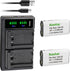 Kastar 2-Pack CR-V3 Battery and LTD2 USB Charger for Kodak EasyShare DX4530, DX4900, DX6340, Z650 ZOOM, Z1275 Camera