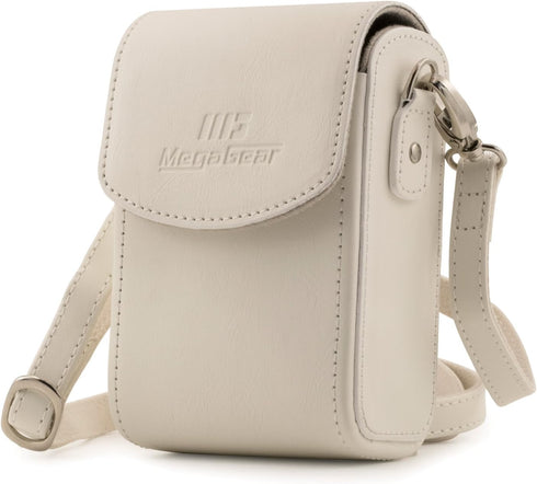 MegaGear MG1559 Leather Camera Case with Strap for Sony Cyber-Shot DSC-RX100 Series - White