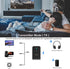 Bluetooth Transmitter for TV PC, 2 in 1 Bluetooth Audio Adapter Music Receiver (3.5mm Jack Cable, Low Latency,Built-in Microphone) Wireless Transmitter for Home Stereo/Car/Airplane/Boat/Gym/MP3/MP4
