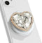 On The Grip OnTheGrip Compatible with Magsafe Cute Cubic Diamond Heart Shape Design Collapsible Mobile