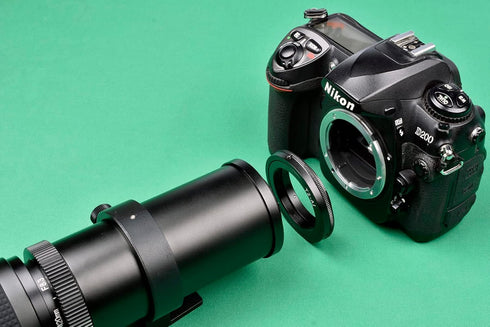 Lightdow T/T2 Mount Lens Adapter Ring for Nikon D5500 D3300 D3200 D5300 D3400 D7200 D750 D3500 D7500 D500 D600