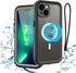 iPhone 13 Magnetic Waterproof Case, Shockproof Compatible with MagSafe, Built-in Screen Protector, Clear