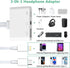 Lightning + USB C to Aux Audio Headphone Jack Adapter,Multi USB OTG Camera Adapter+3.5mm Earphone Jack+Type-C Earphone/Charge Port,Phone Splitter for iPhone 15/14/13,Samsung,iPad,Huawei,Flash Drive