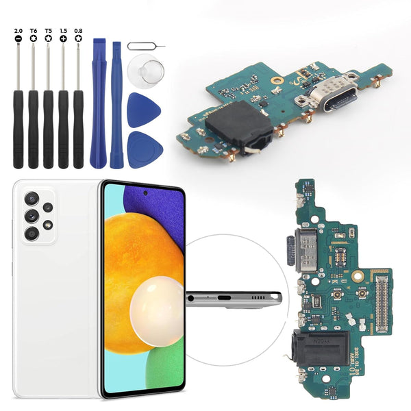 Dock Connector for Samsung Galaxy A52 5G A526U, USB Charging Port Flex Cable Replacement with Tools