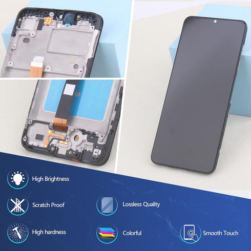 LCD for Samsung Galaxy A03s Screen Replacement, SM-A037U LCD Display Touch Screen Digitizer Assembly with Kit (Black