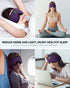 MUSICOZY 3D Sleep Headphones Mask, Wireless Bluetooth Headband Headphones for Side Sleepers, Unique Gifts - Purple