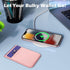 imluckies Magnetic Wallet for iPhone MagSafe, Pink Double Stretchy Fabric Pocket Wallet, Magnet Credit ID Card Holder
