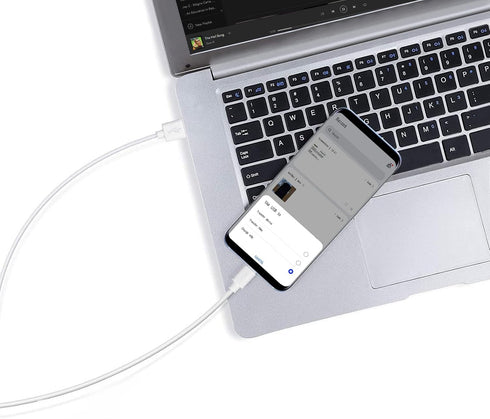 Smays 3ft White USB to Micro USB Charging Cable - Durable, Fast Charging, Perfect for Your Devices!