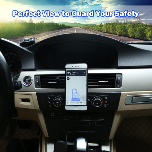 LLKUANG 360-Degree Rotary Mobile Phone Holder for BMW 3 Series E90 E91 E92 E93 2005-2012 (Aluminium Alloy)