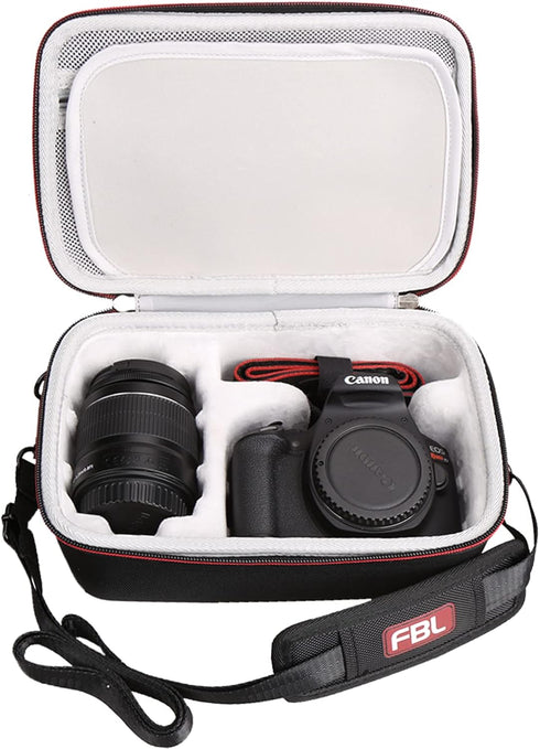 Hard Travel Carrying Case for Canon EOS Rebel T7 DSLR Camera with 18-55mm Lens, Waterproof Protective Storage Bag
