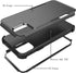 Compatible for Apple iPhone 12 Pro Max Cases - Heavy Duty Shockproof Protective Cover in Black & Black