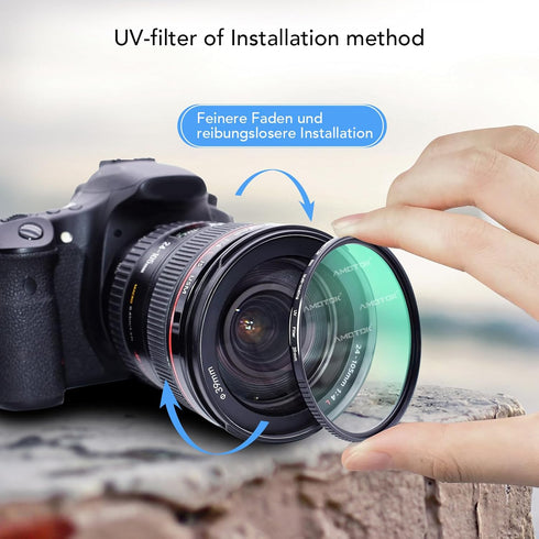 39mm Ultra-Slim UV Camera Filter,16 Multi-Layer Coated HD/Waterproof/Scratch Resistant UV Filter with,Optical Glass+Aluminum Alloy Frame for Any 39mm Camera Lens(39mm)