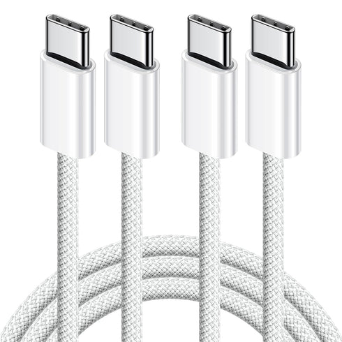 USB C to USB C Cable, 2Pack 6FT 60W Type C Charger Cable for iPhone 15/15 Pro/15 Pro Max, Samsung S23, MacBook