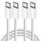 USB C to USB C Cable, 2Pack 6FT 60W Type C Charger Cable for iPhone 15/15 Pro/15 Pro Max, Samsung S23, MacBook