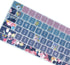 Silicone Keyboard Cover for Apple iMac Magic Keyboard MQ052LL/A, Cute Print Keyboard Skin, US Layout, Red Flower